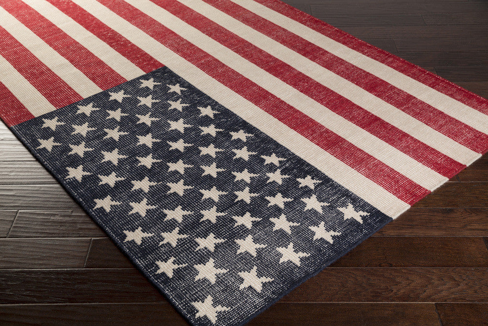 Zahra Navy/Cherry Area Rug