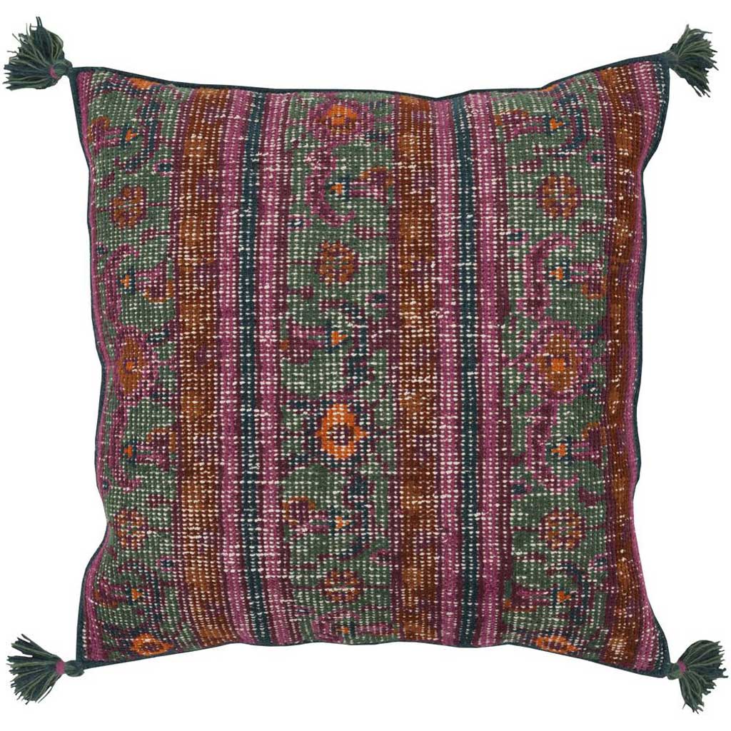 Vintage Heirloom Teal/Forest Pillow