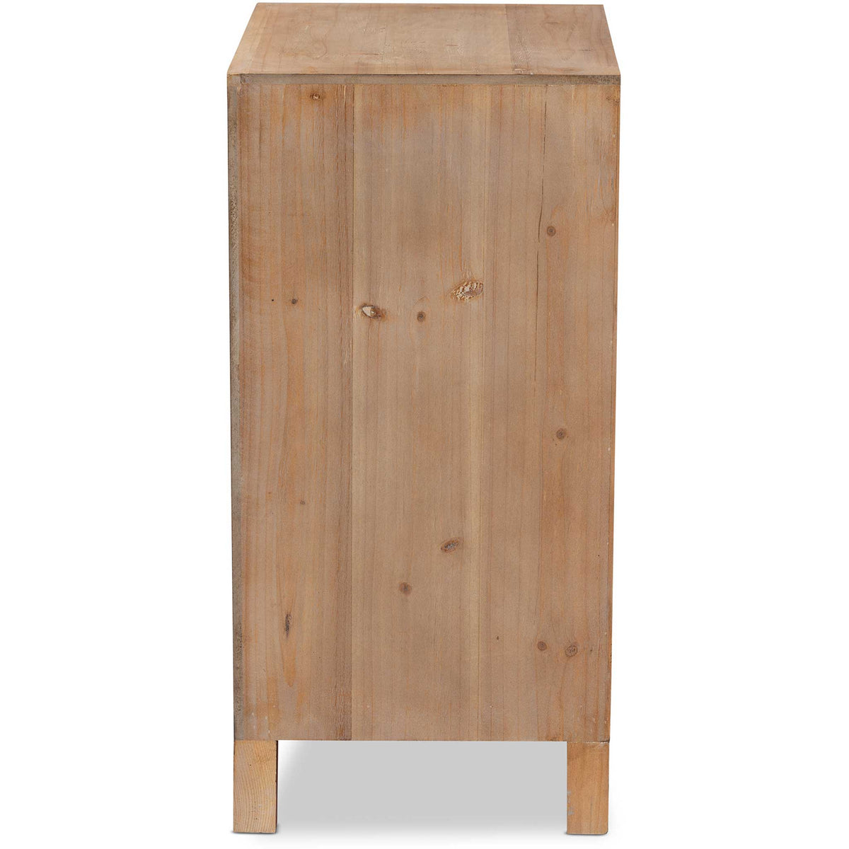 Claudia 1-Door and 1-Drawer Spindle Nightstand Brown