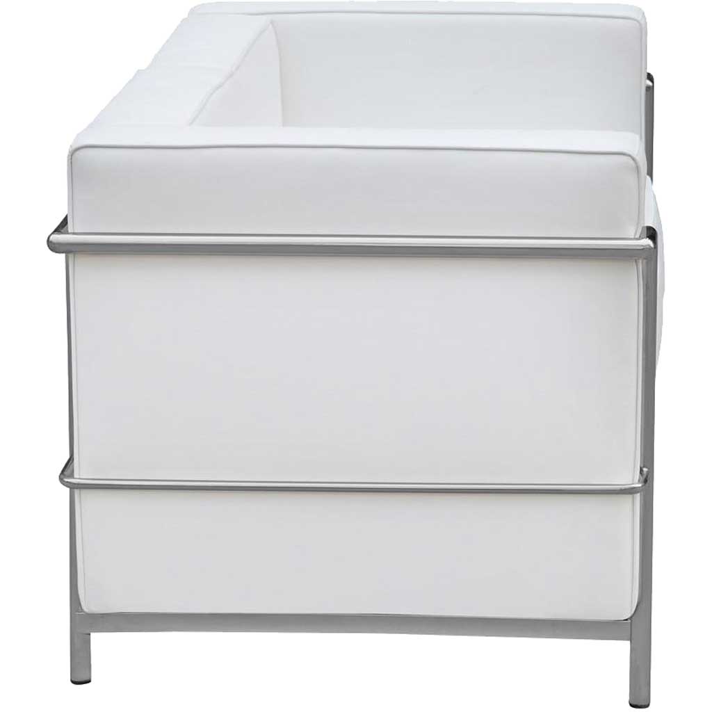 Cubis Petit Loveseat White