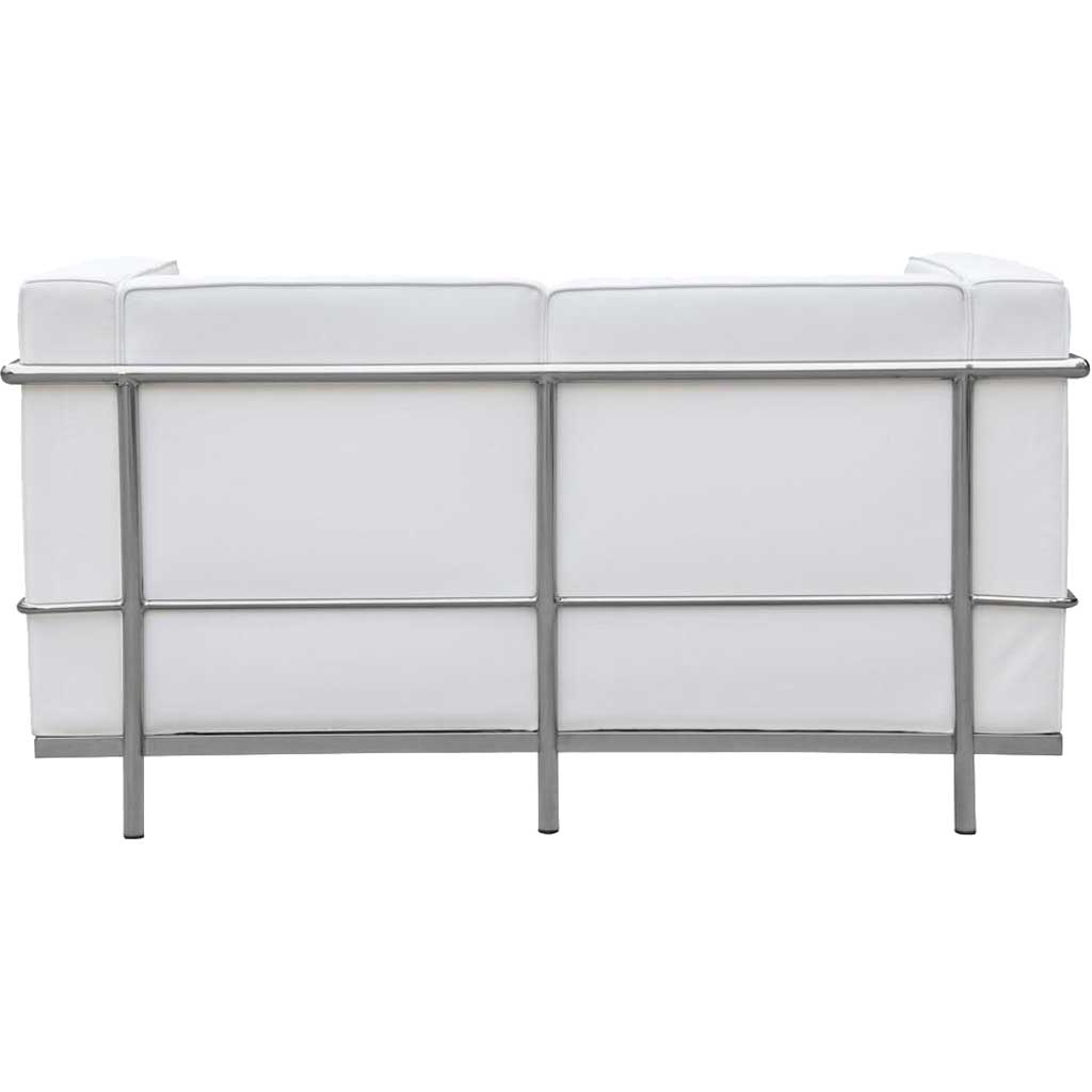 Cubis Petit Loveseat White