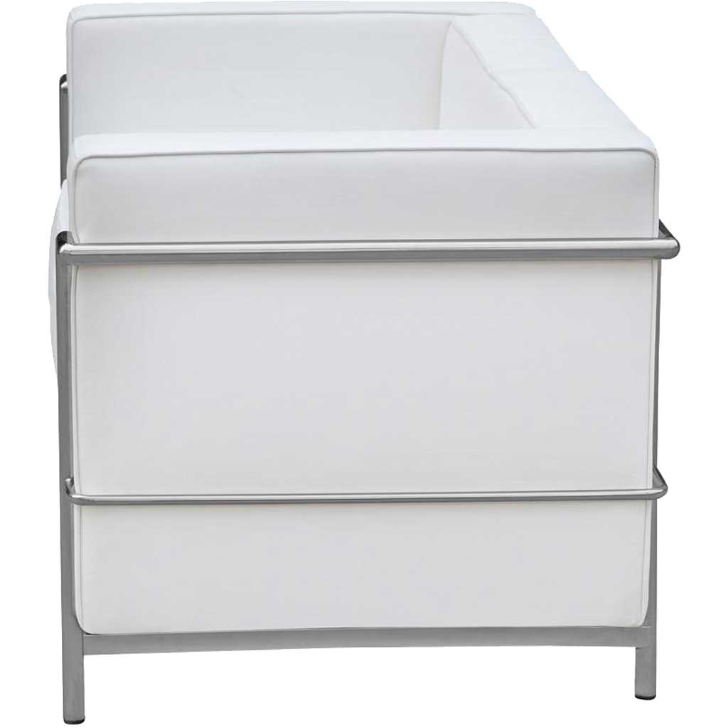 Cubis Petit Loveseat White