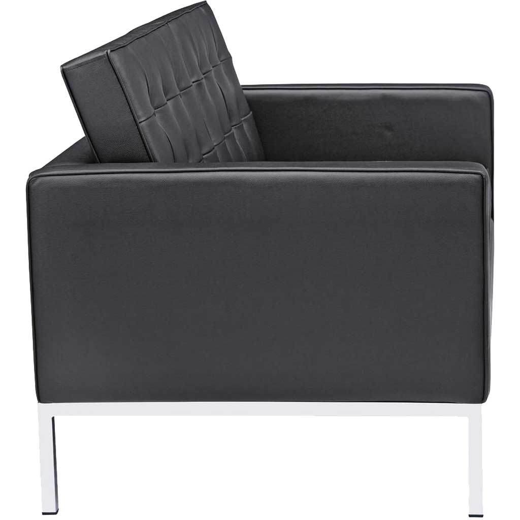 Belmont Loveseat in Leather Black