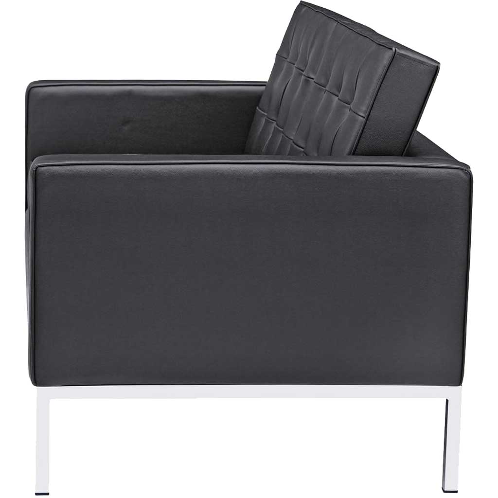 Belmont Loveseat in Leather Black