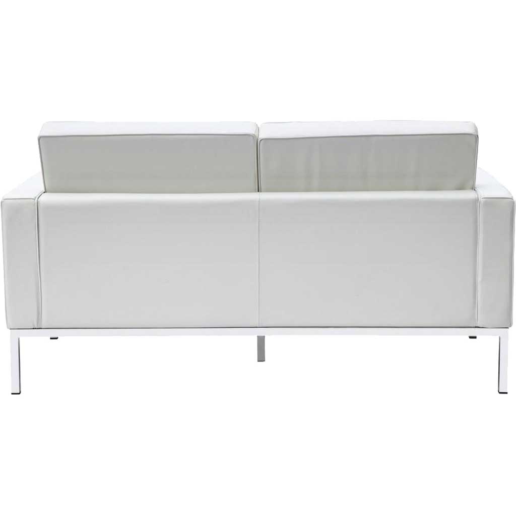 Belmont Loveseat in Leather White