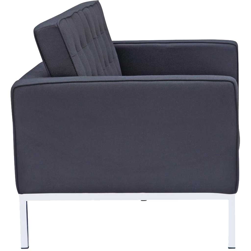 Belmont Loveseat in Wool Black