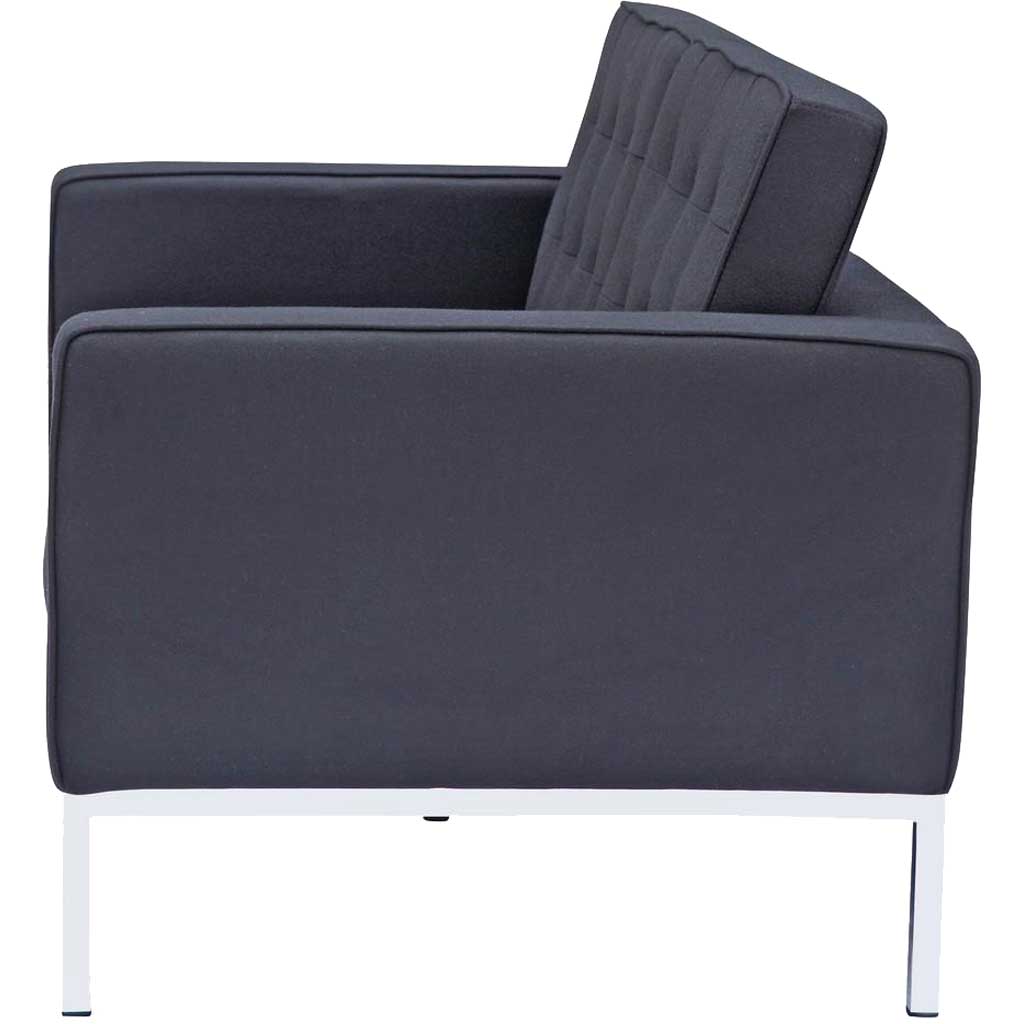 Belmont Loveseat in Wool Black