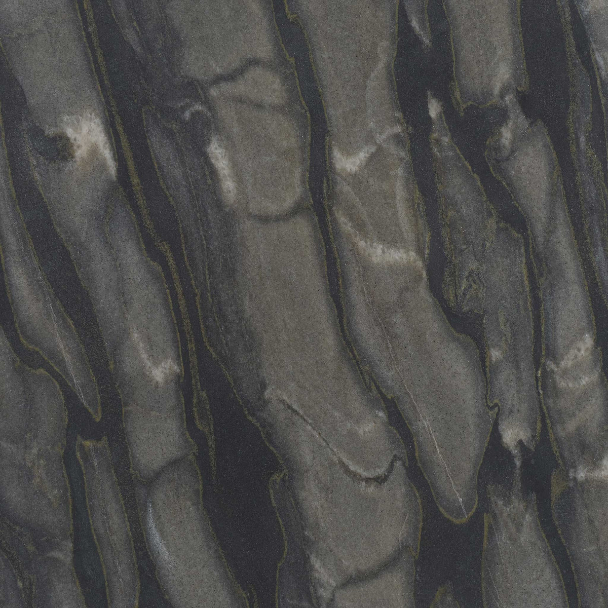 Gray and black marble surface with dynamic, natural veining || ACC4604A || swatch_studio