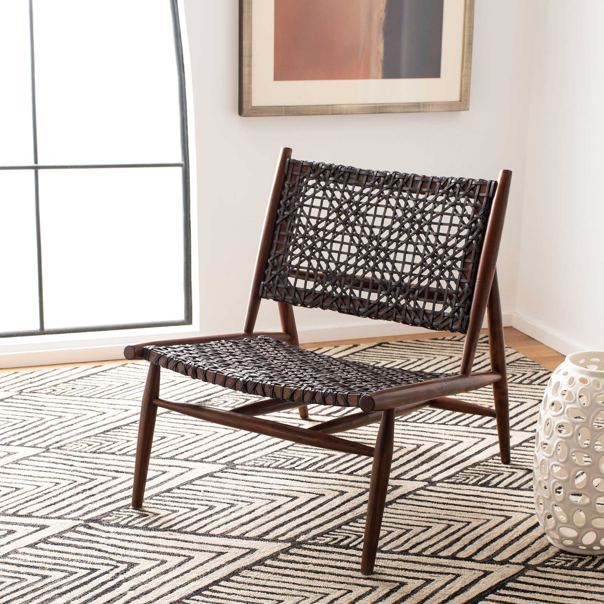 Baize Accent Chair Brown