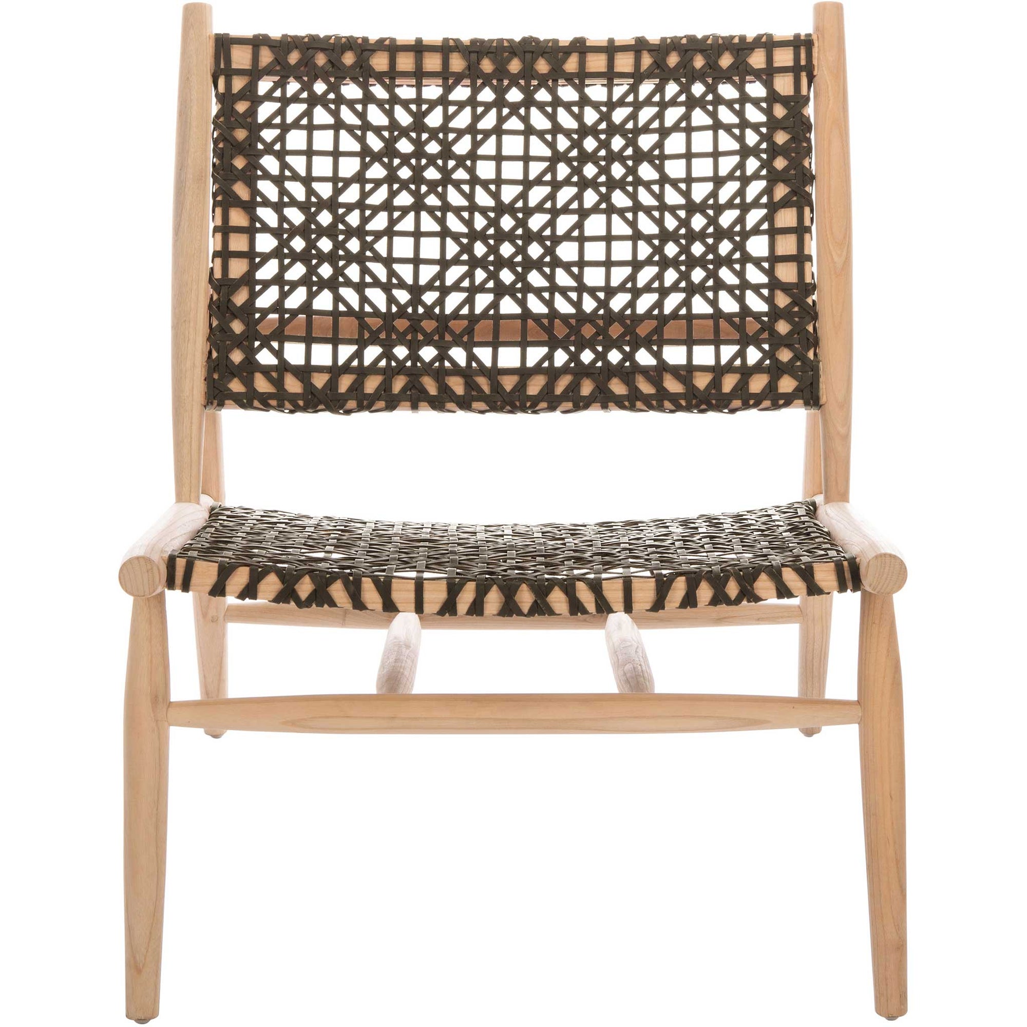 Baize Accent Chair Brown/Natural