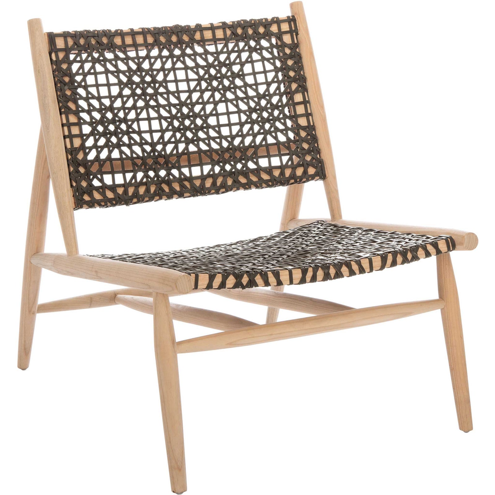 Baize Accent Chair Brown/Natural