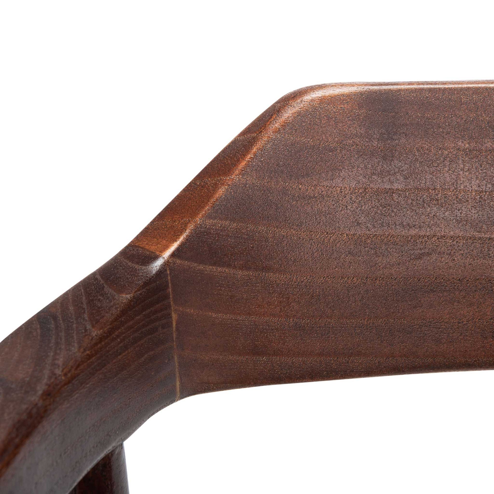 Murray Leather Woven Accent Chair Walnut/Cognac