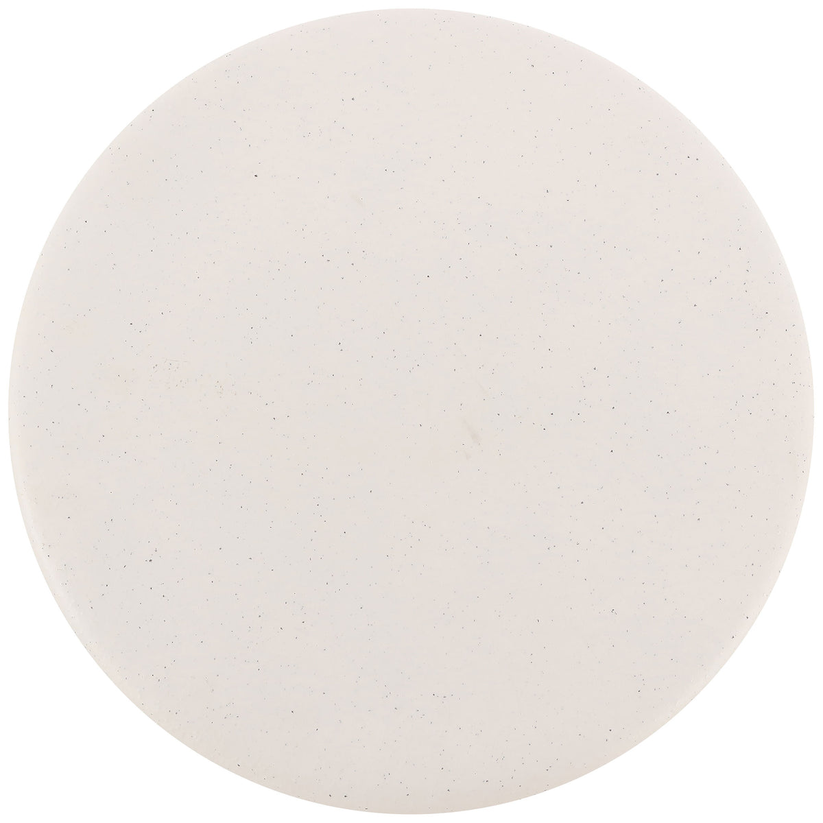 Circular cream top features fine speckles for a soft, understated finish || ACS4603B || top_studio