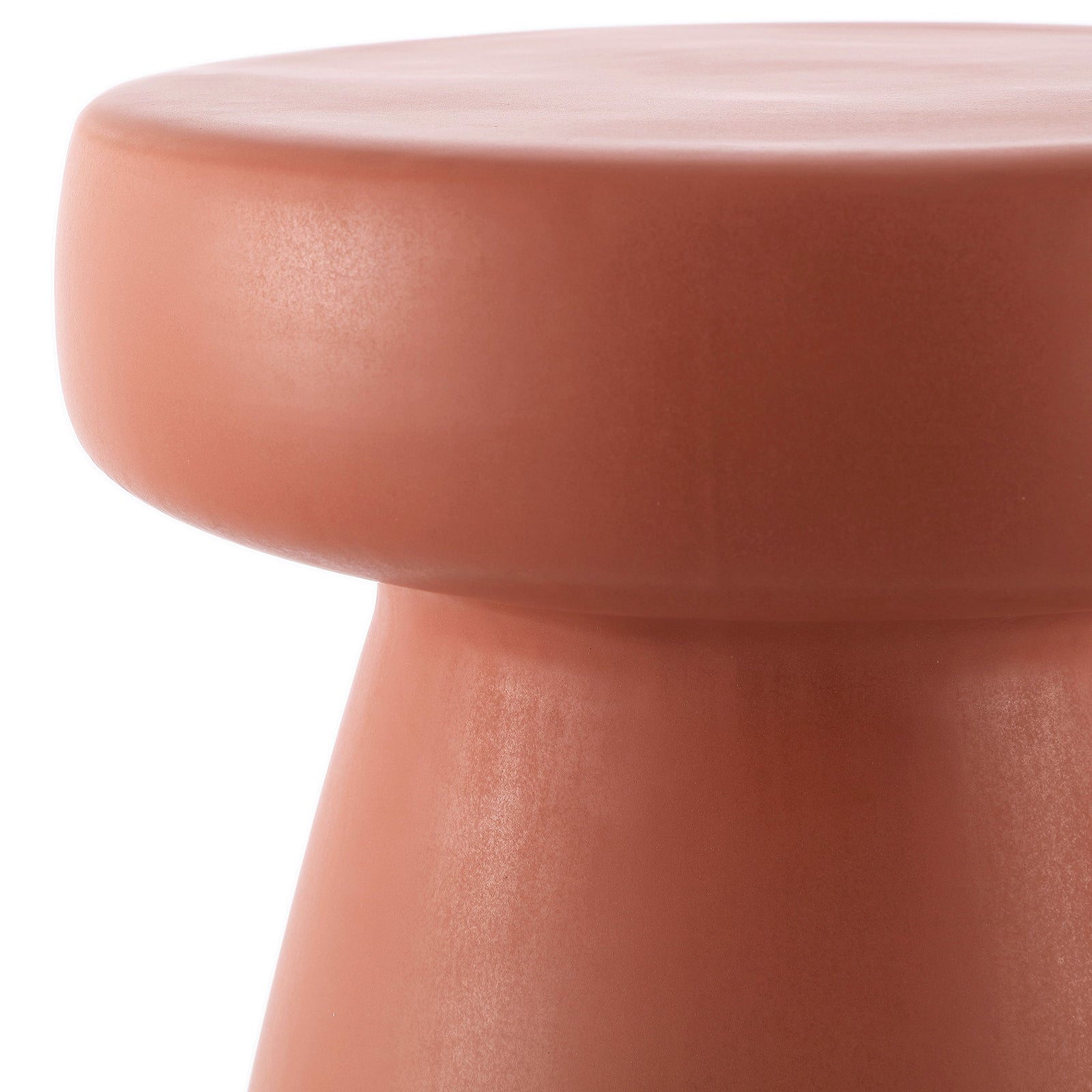 Rounded terracotta top flows into a narrower waist for a sculptural ceramic silhouette || ACS4603C || detail_studio