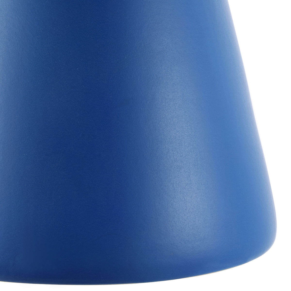 Cobalt blue ceramic pedestal widens toward the floor in a gently flared shape || ACS4603D || leg_studio