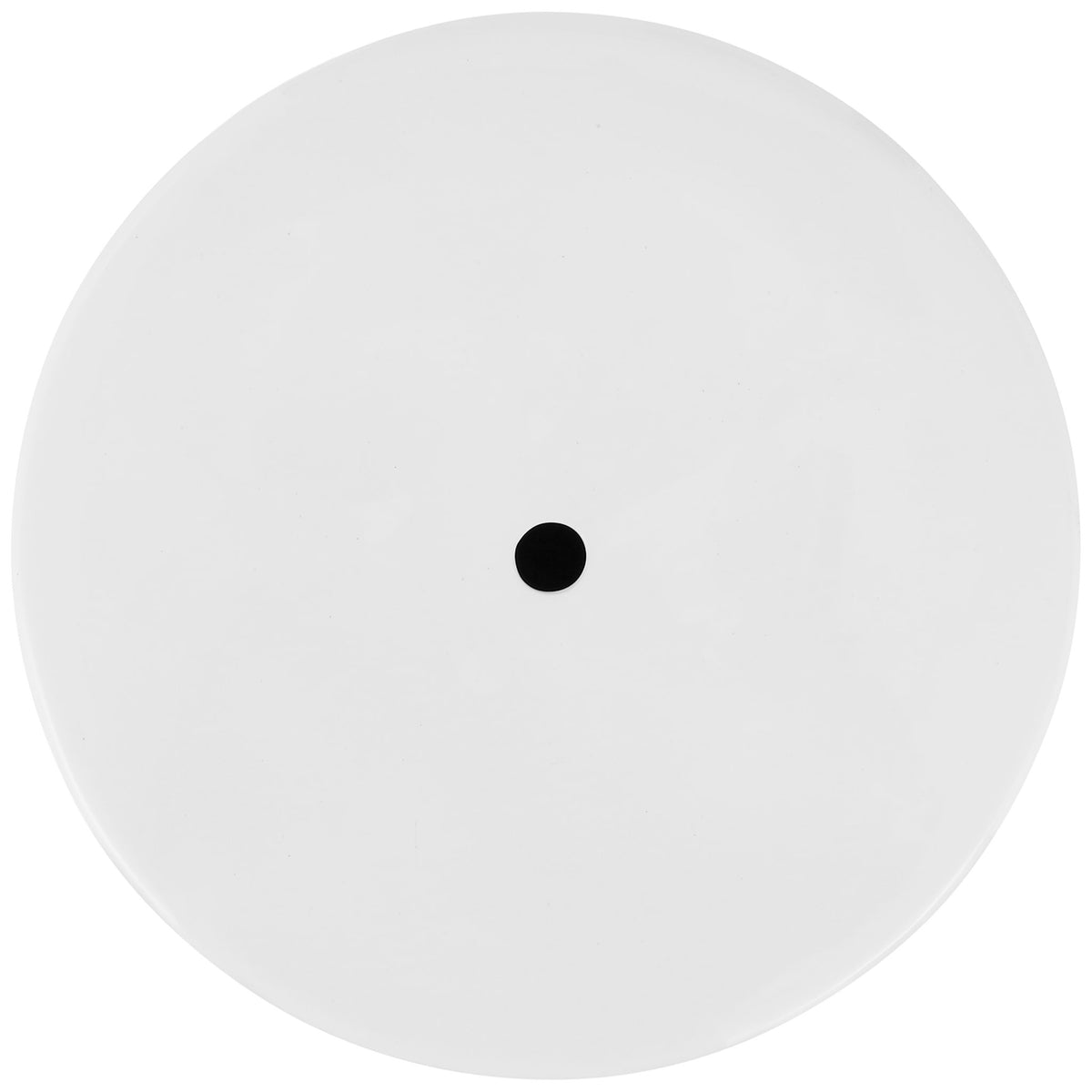 Smooth white ceramic top has a circular shape and a discreet center opening || ACS4605A || top_studio
