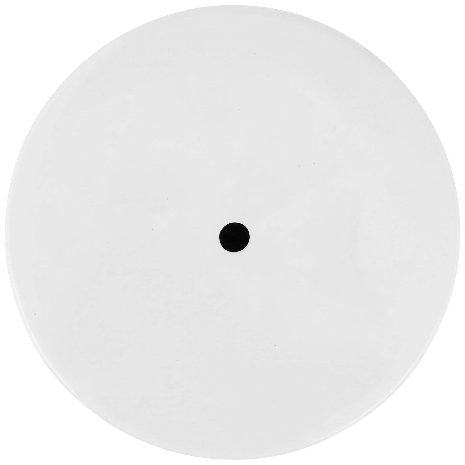Smooth white ceramic top has a circular shape and a discreet center opening || ACS4605A || top_studio