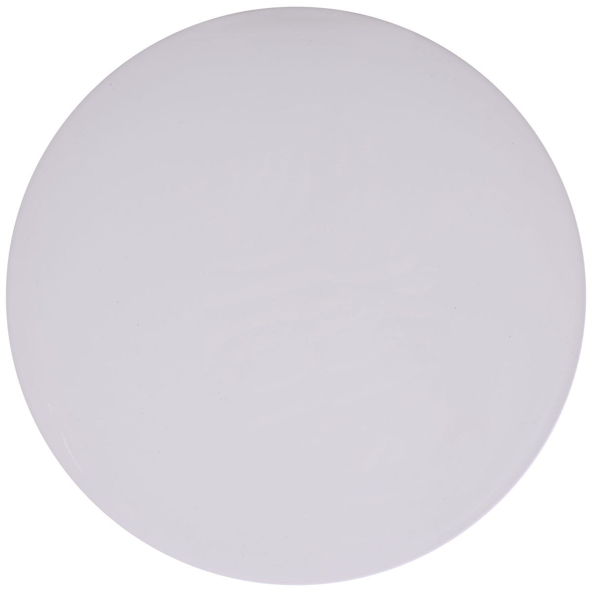 Smooth, light cream circular tabletop provides a clean and versatile surface. || ACS4609A || top_studio