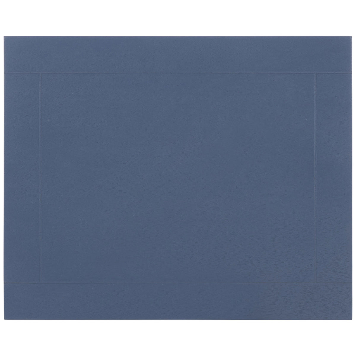 A smooth blue tabletop features a clean inset panel with subtle wood grain. || AMH5700K || top_studio