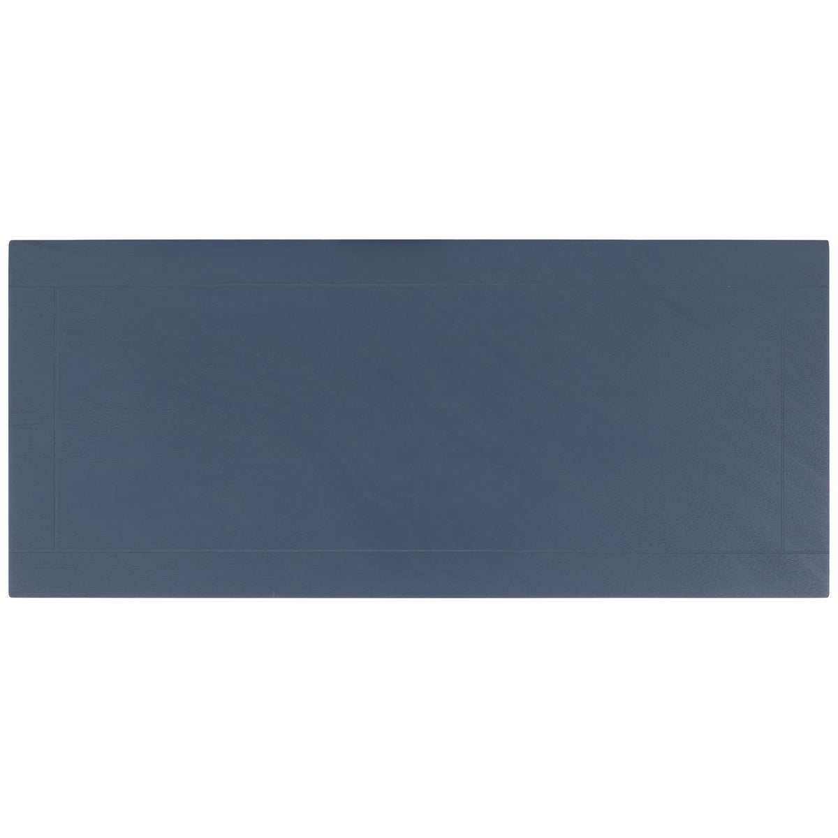 A broad blue tabletop features a simple inset border and subtle wood grain. || AMH5702K || top_studio