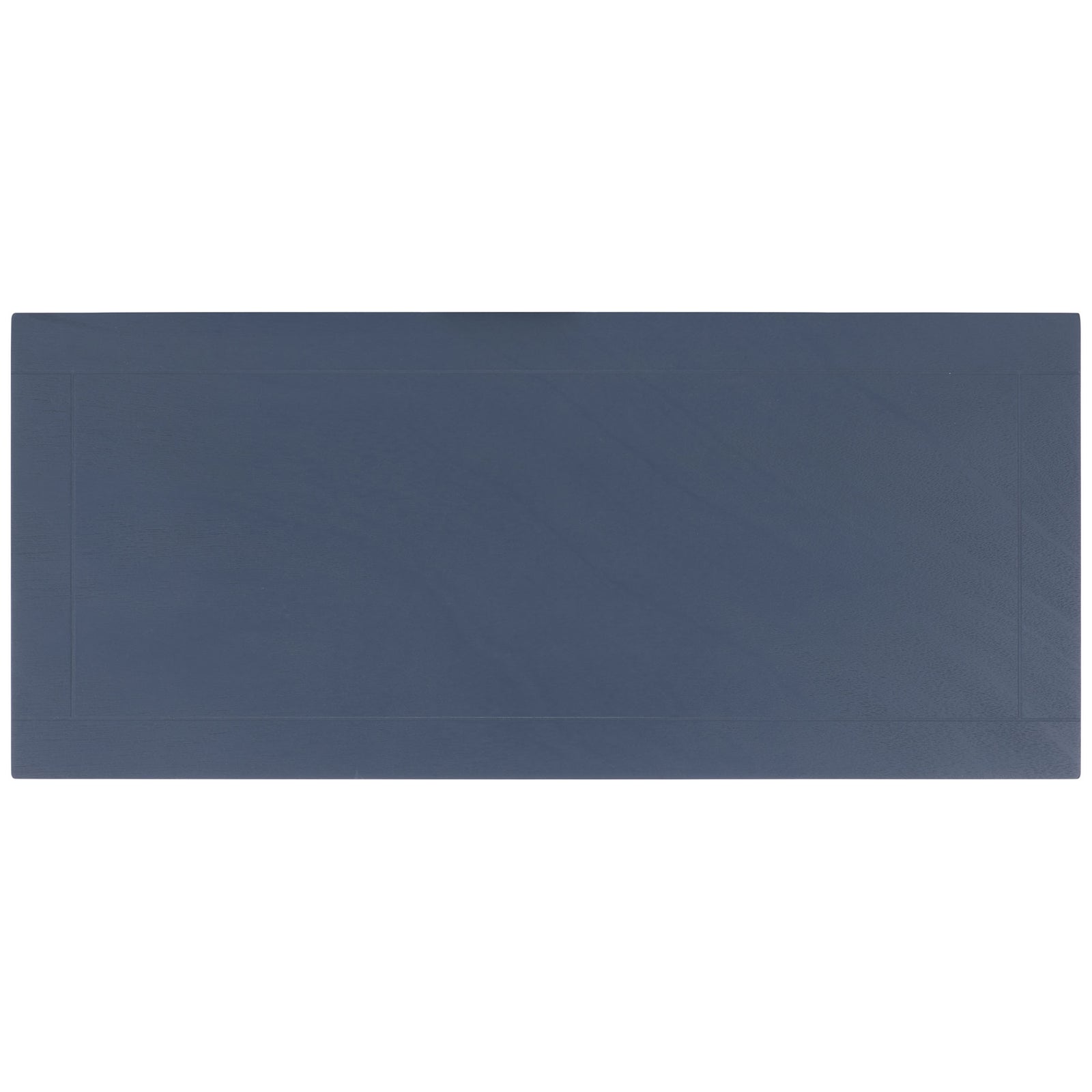 A broad blue tabletop features a simple inset border and subtle wood grain. || AMH5702K || top_studio