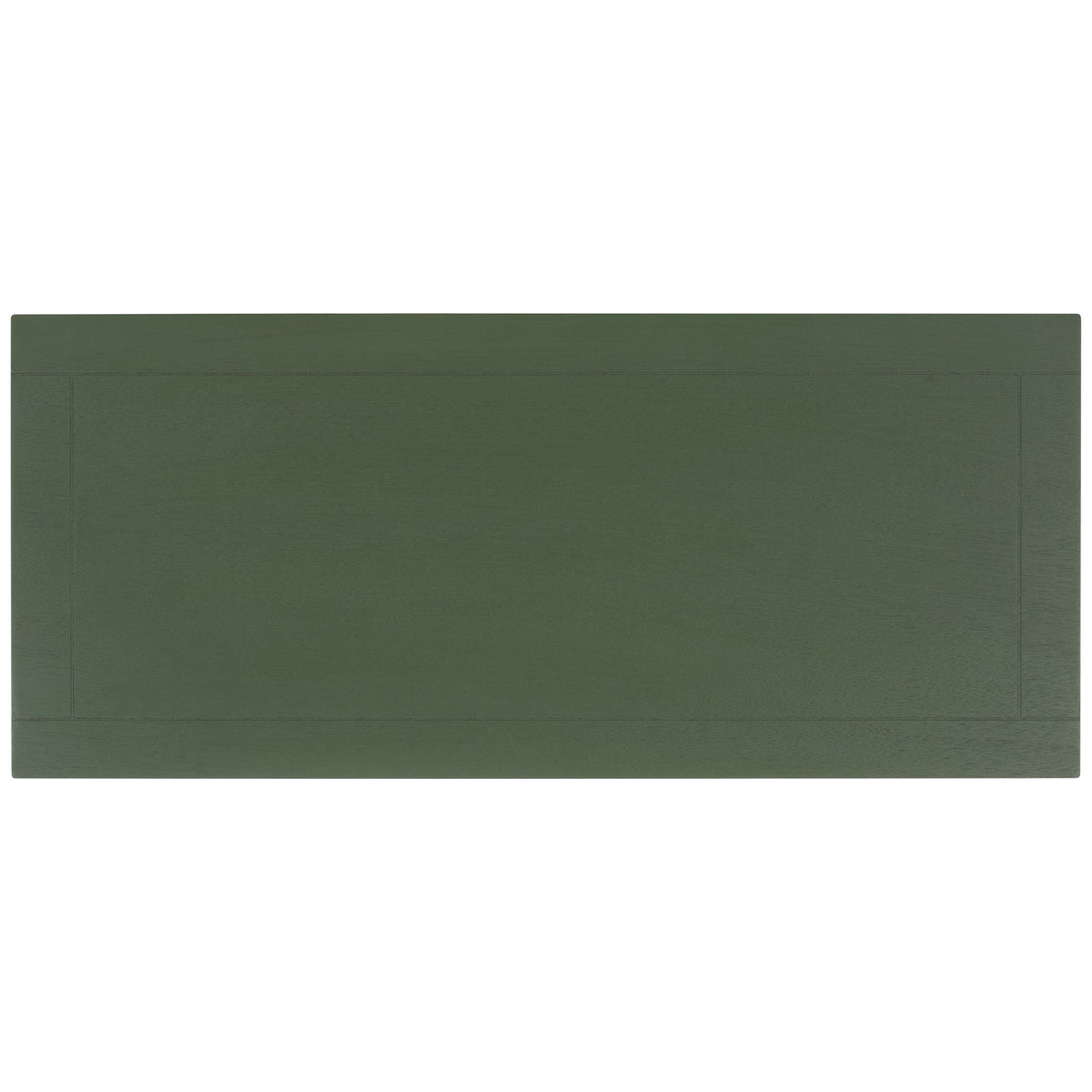 A broad green tabletop features a clean inset border and subtle grain. || AMH5702L || top_studio