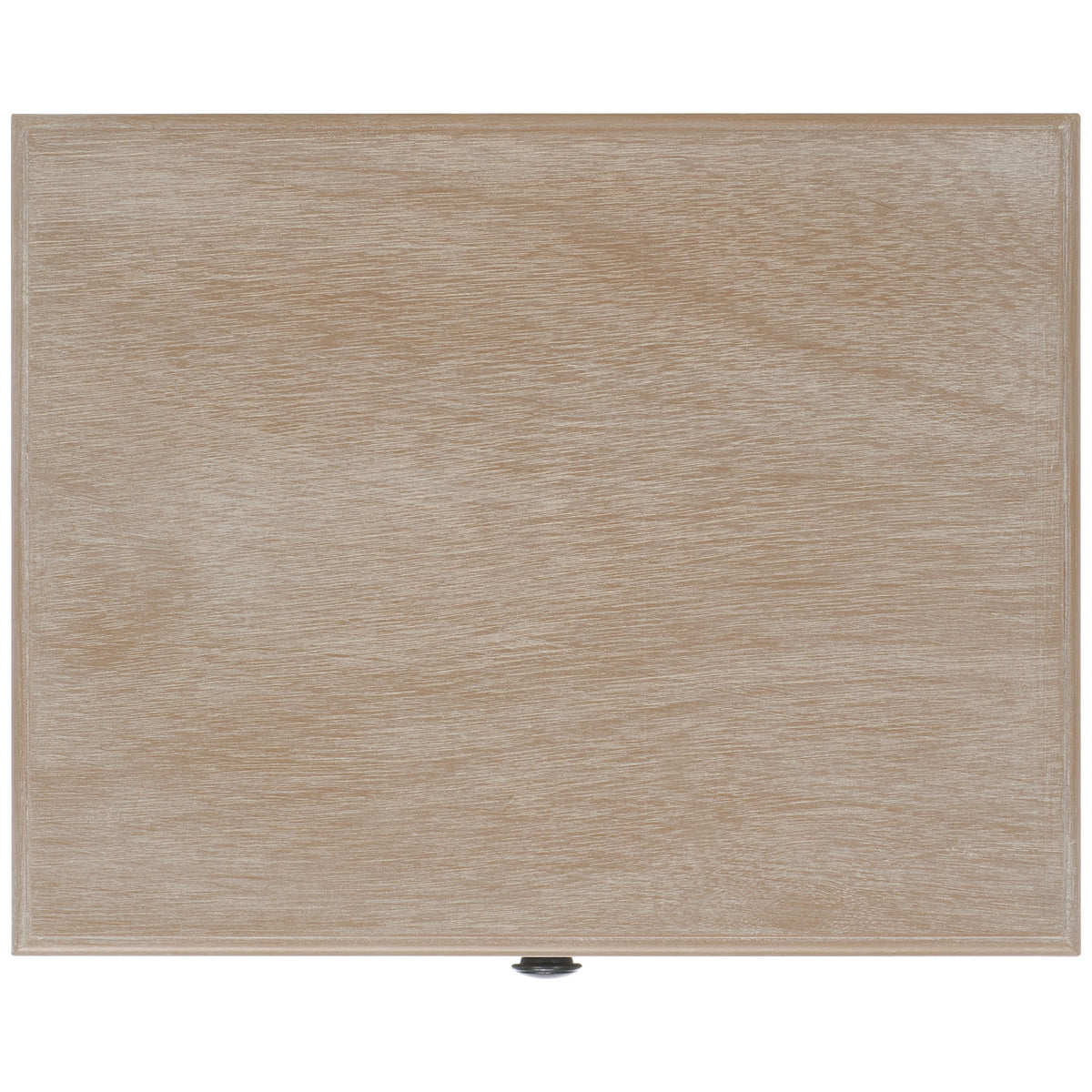 The rectangular tabletop displays subtle whitewashed grain and clean, gently projecting edges. || AMH5743E || top_studio