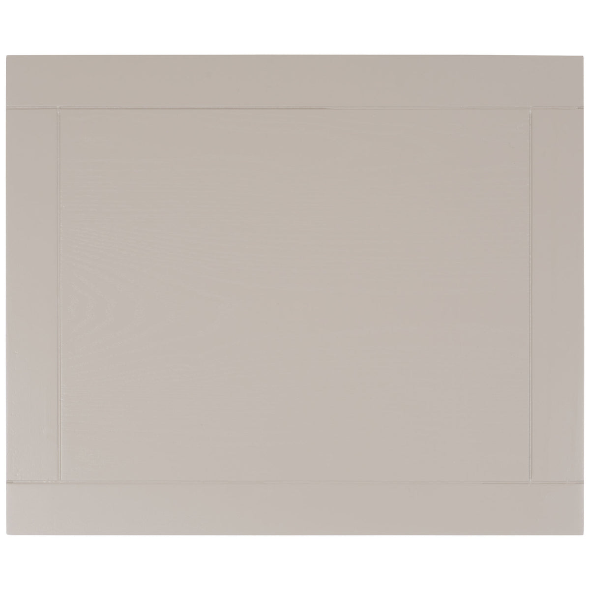 A paneled gray tabletop with subtle wood grain offers a clean surface for everyday essentials || AMH6531C || top_studio