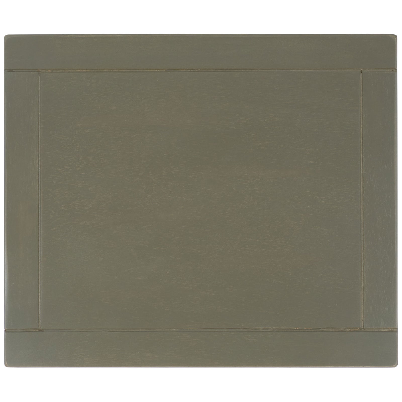 A simple inset border frames the ash gray wood tabletop for a clean, classic finish. || AMH6628A || top_studio