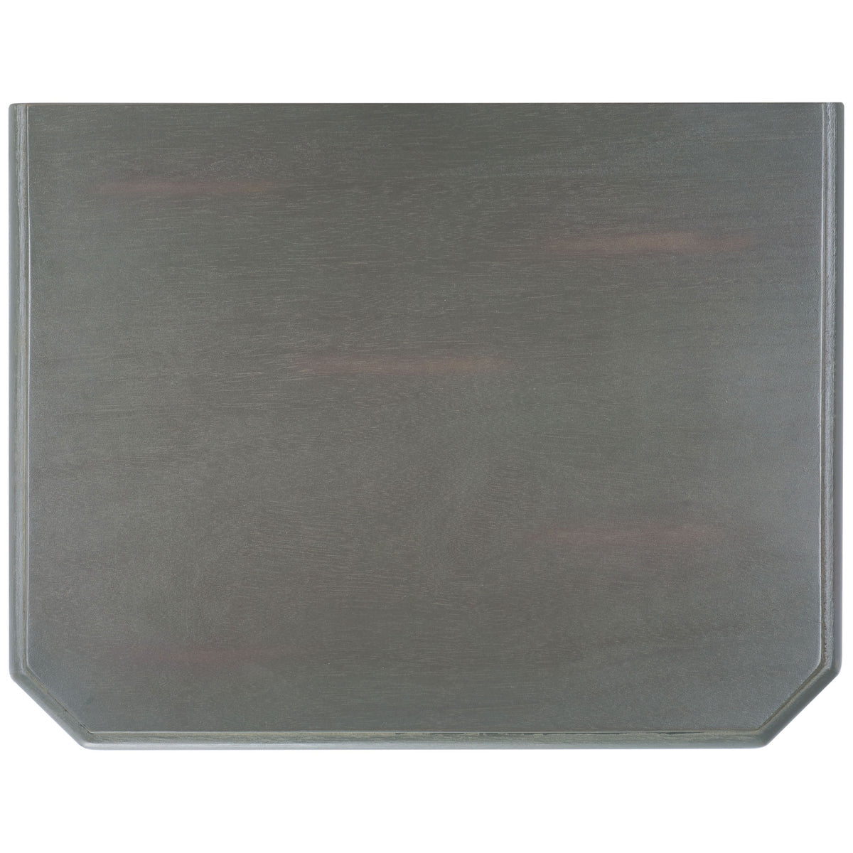 Softly clipped corners and fine ash gray grain lend the tabletop a refined finish. || AMH6629A || top_studio