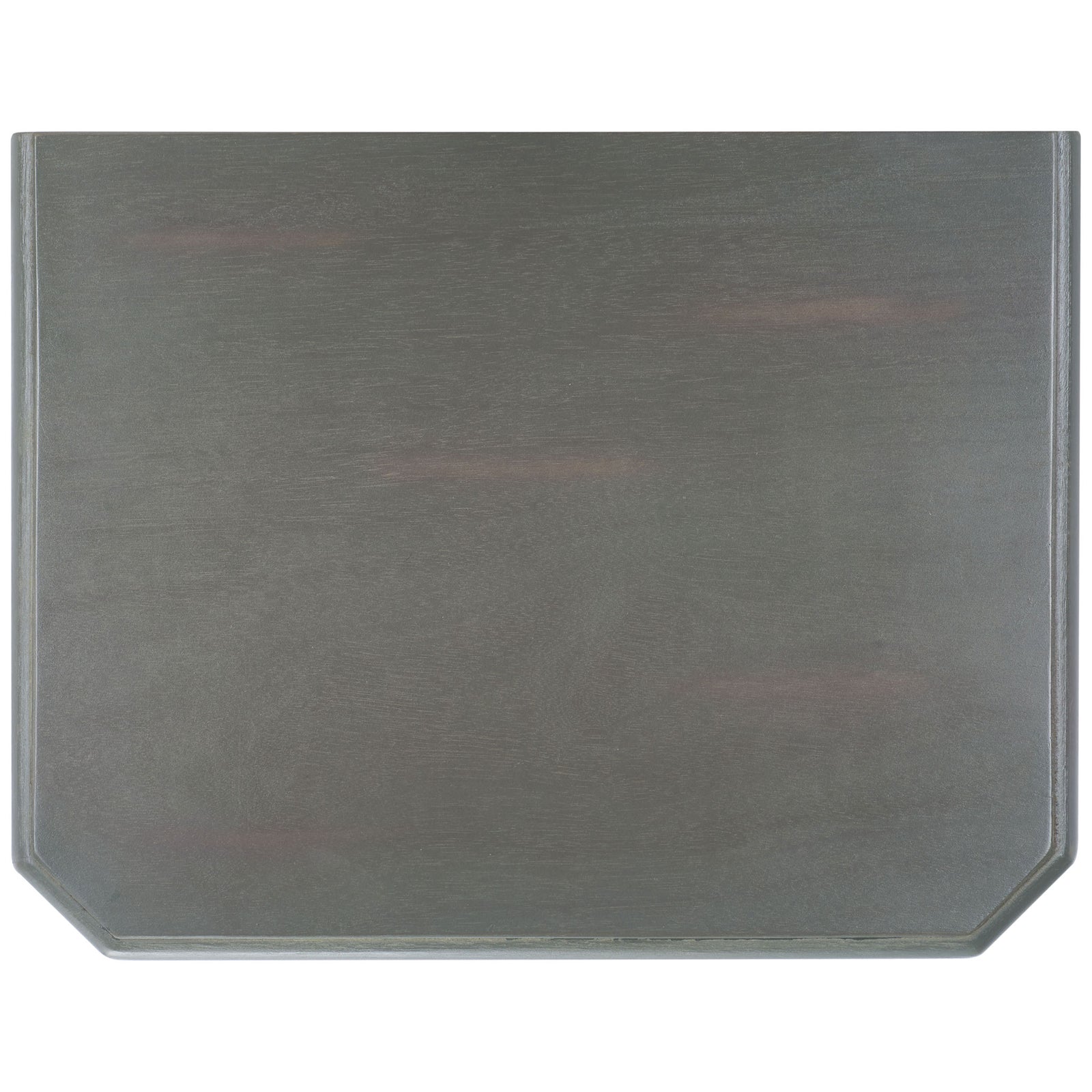 Softly clipped corners and fine ash gray grain lend the tabletop a refined finish. || AMH6629A || top_studio