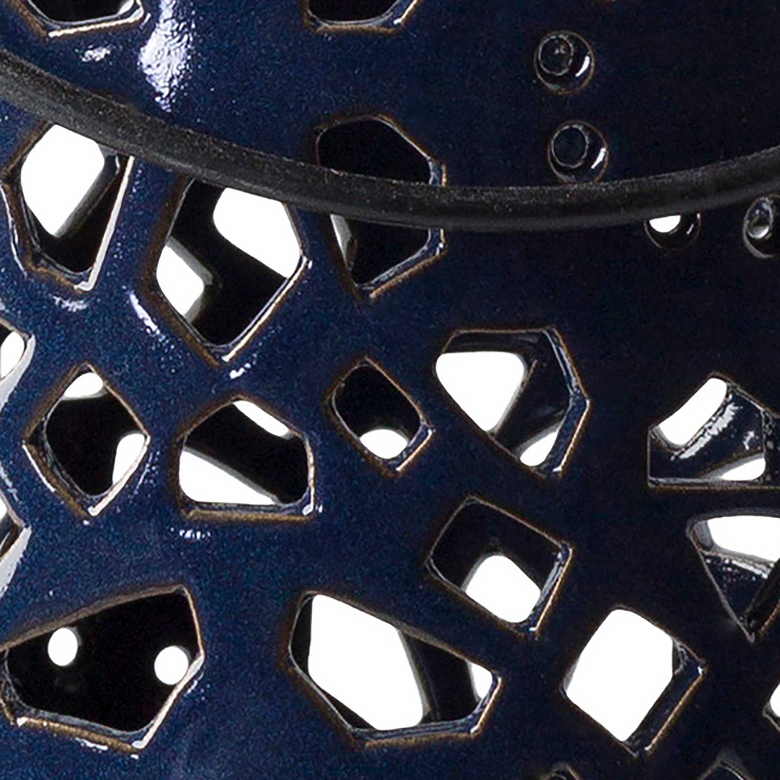 Avery Ceramic Lantern Navy