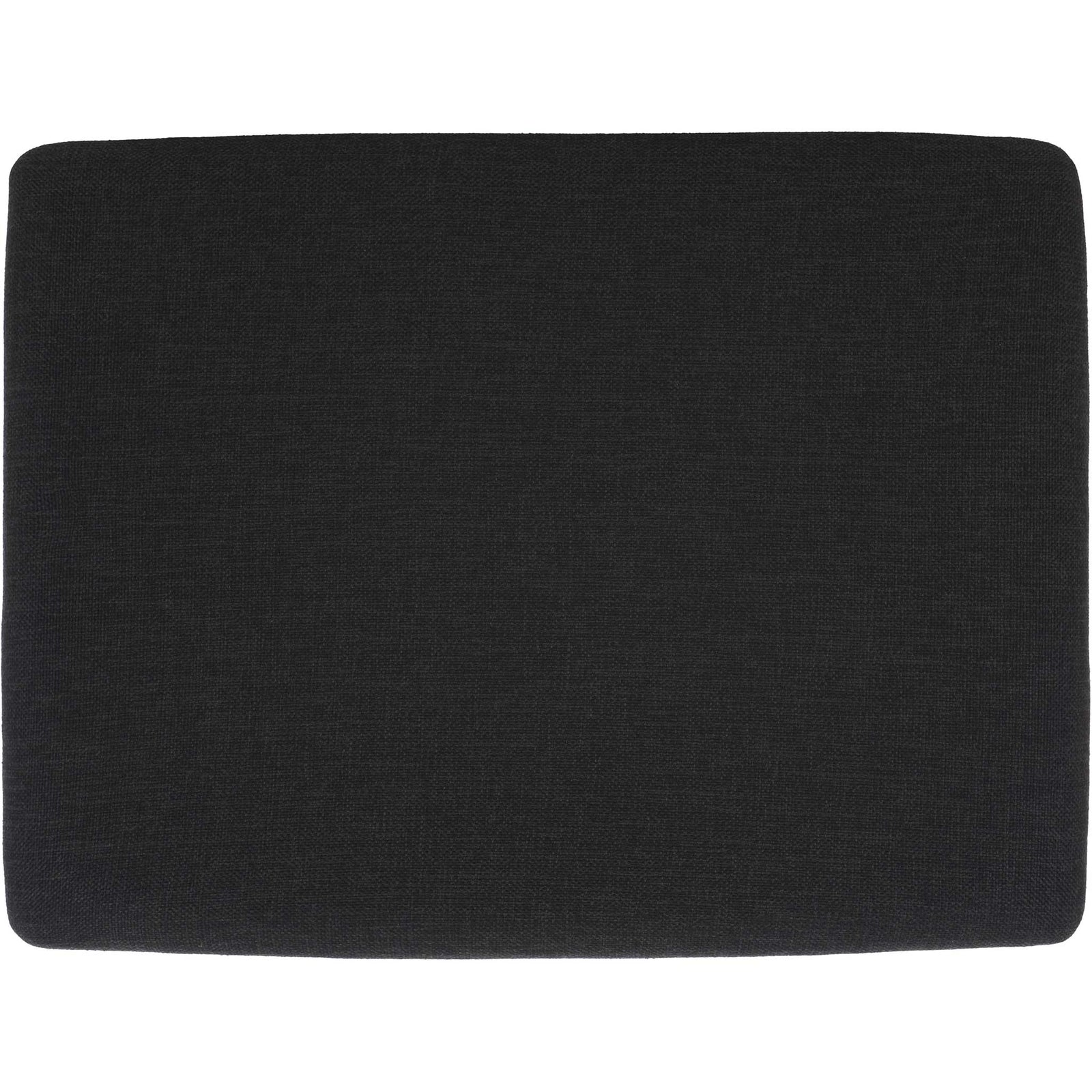 Plush black cushion with softly rounded corners for a polished, modern look || BCH5001A || top_studio