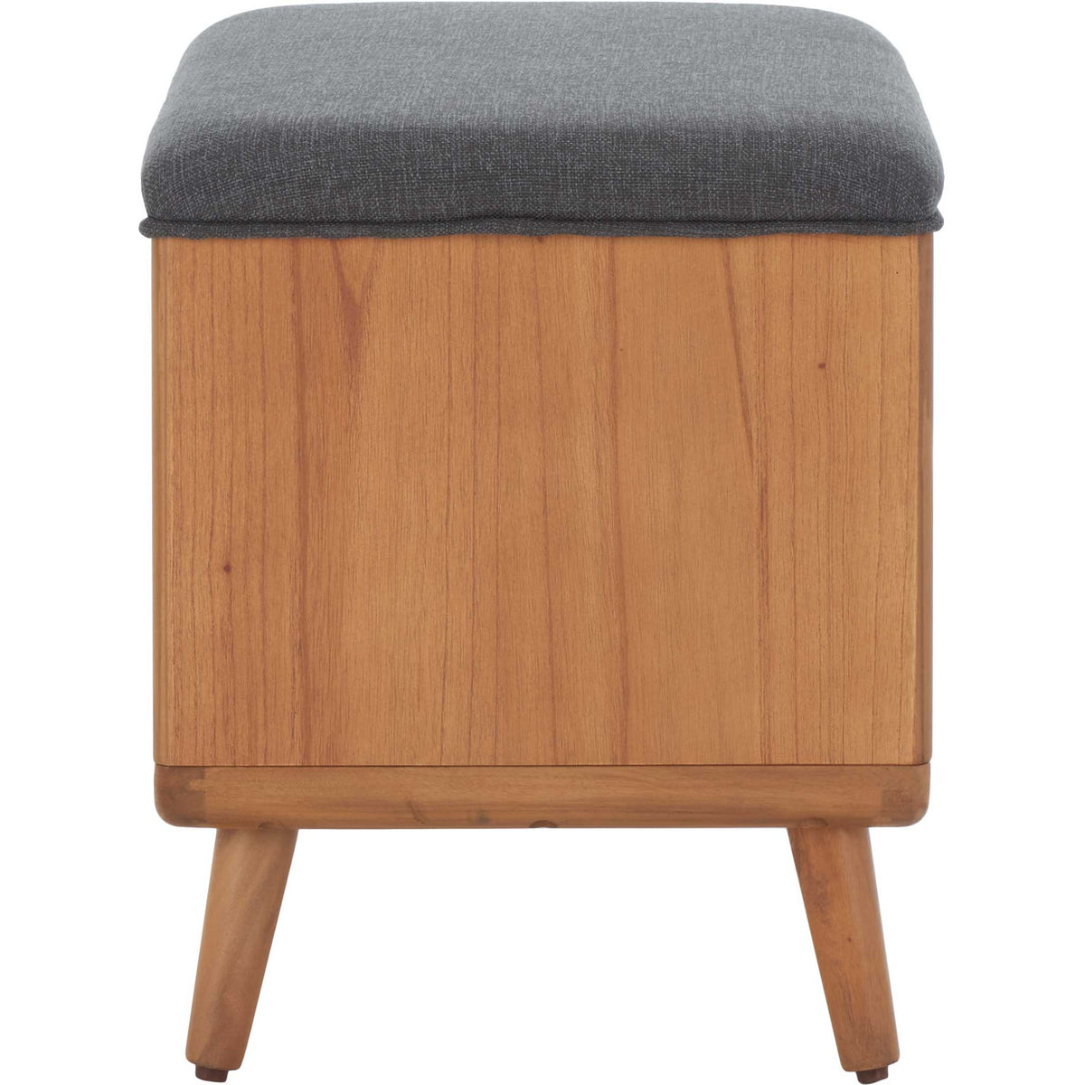 Compact bench with tapered legs and clean silhouette for modern spaces. || BCH5001C || side_studio