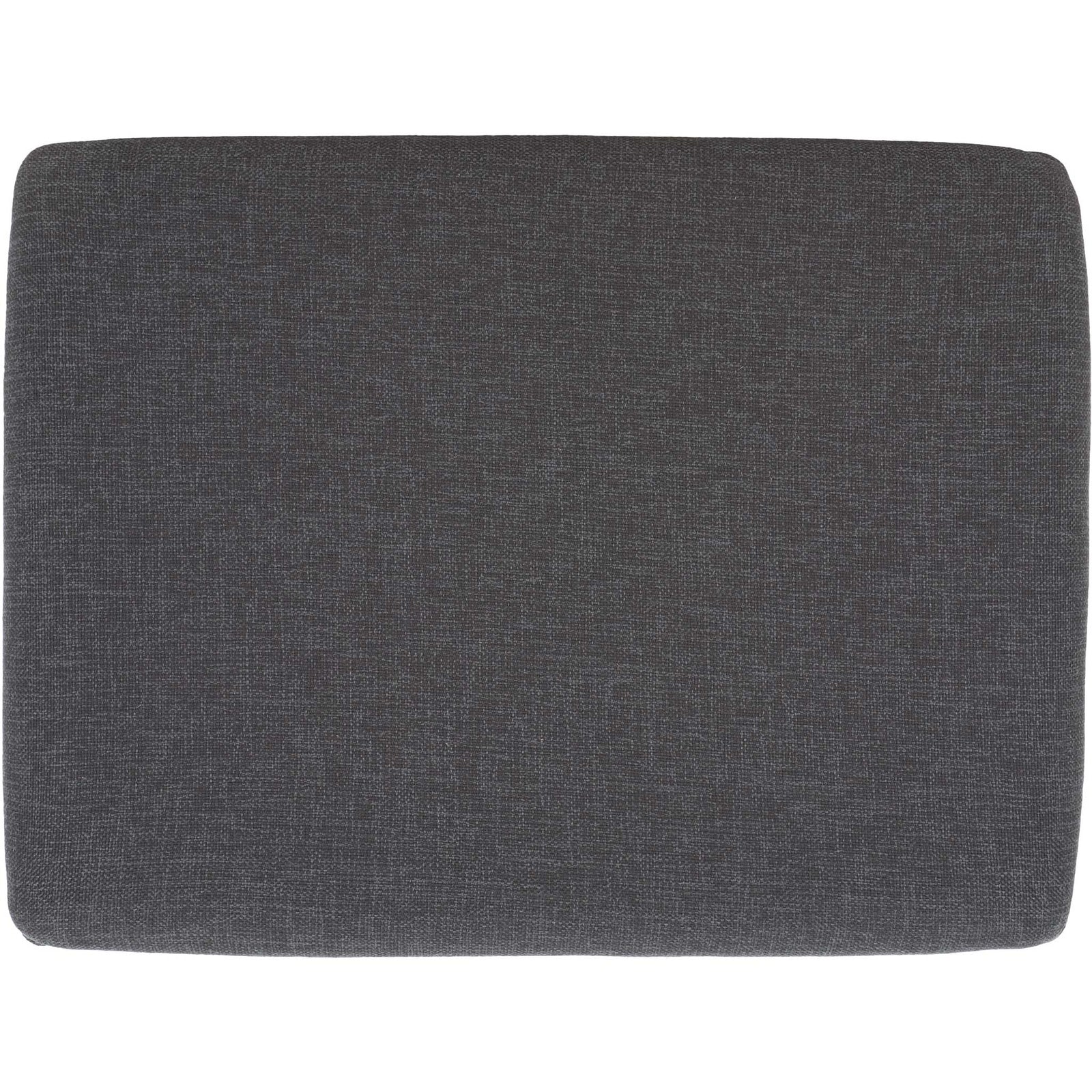 Plush dark gray seat cushion offers comfortable perch above handy storage shelf. || BCH5001C || top_studio