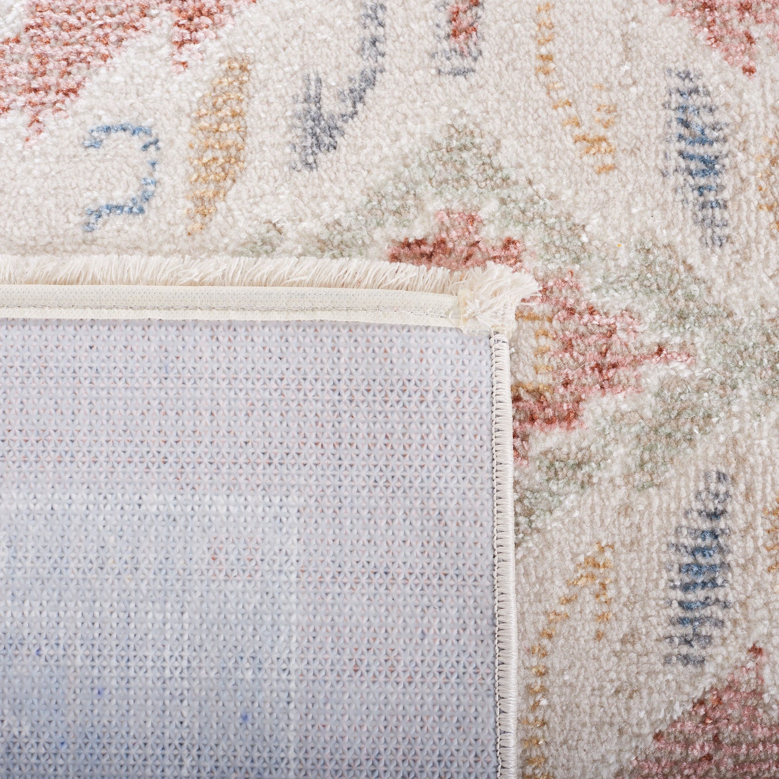 Corner turned to showcase the patterned face and textured backing || BLR218U-5 || backing_room