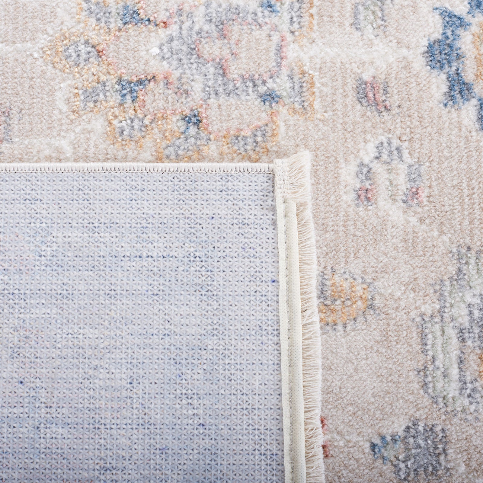 Textured backing and serged edge for flexible, easy-lay finish. || BLR224B-5 || backing_studio