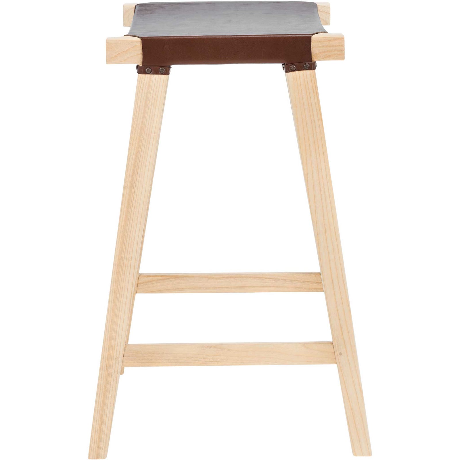 Aali Rectangle Bar Stool Cognac/Natural