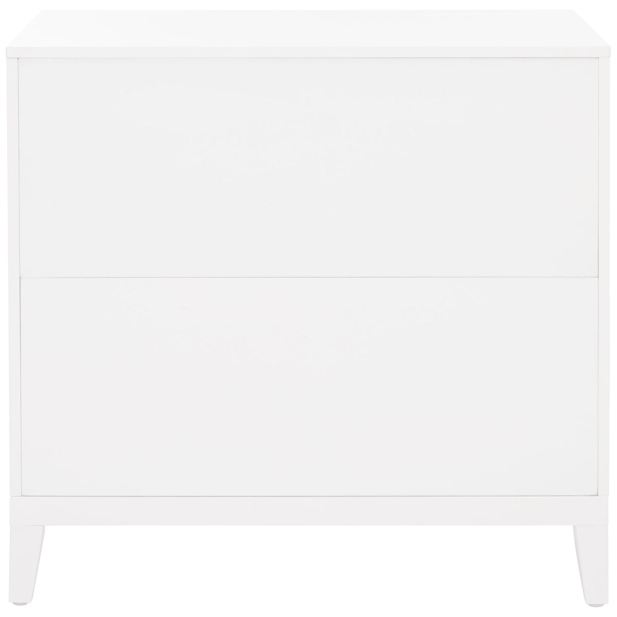 A smooth white rear panel and tapered legs give the cabinet a clean, contemporary look. || CHS5003A || back_studio