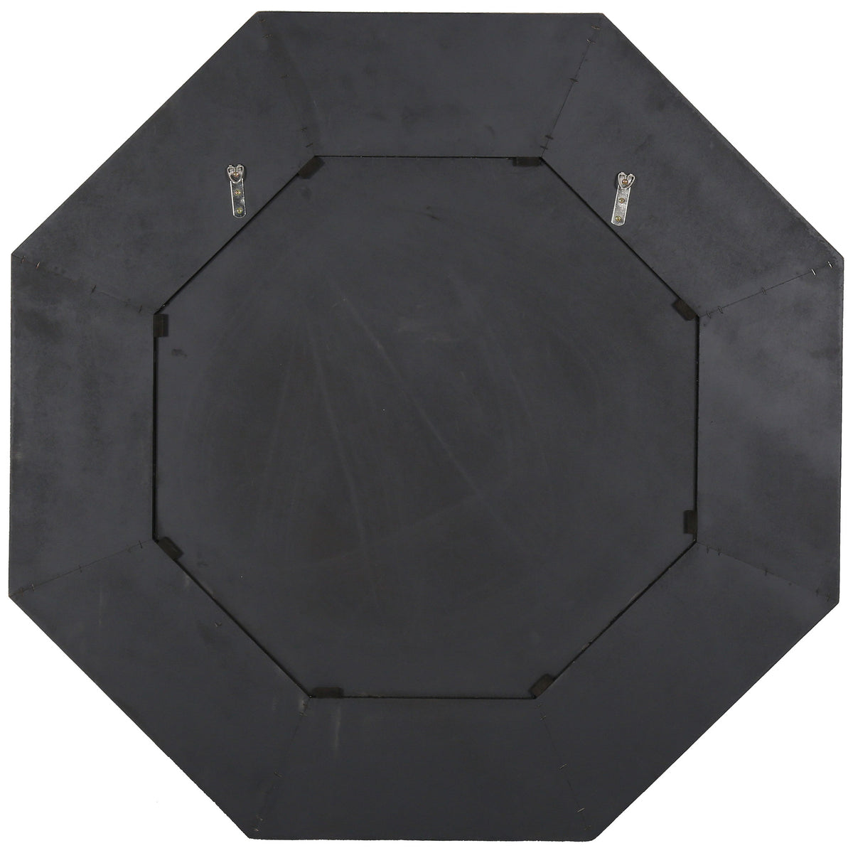 Black octagonal backing includes two metal hangers for wall mounting || CMI4003A || back_studio