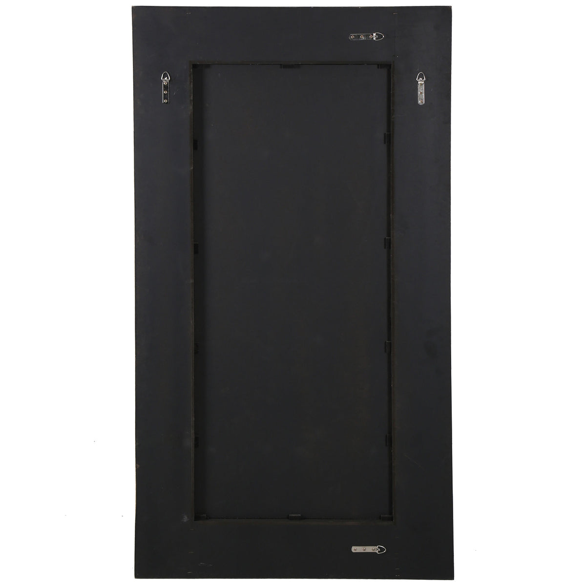 Black backing features four metal hooks for vertical or horizontal wall mounting. || CMI4012A || back_studio