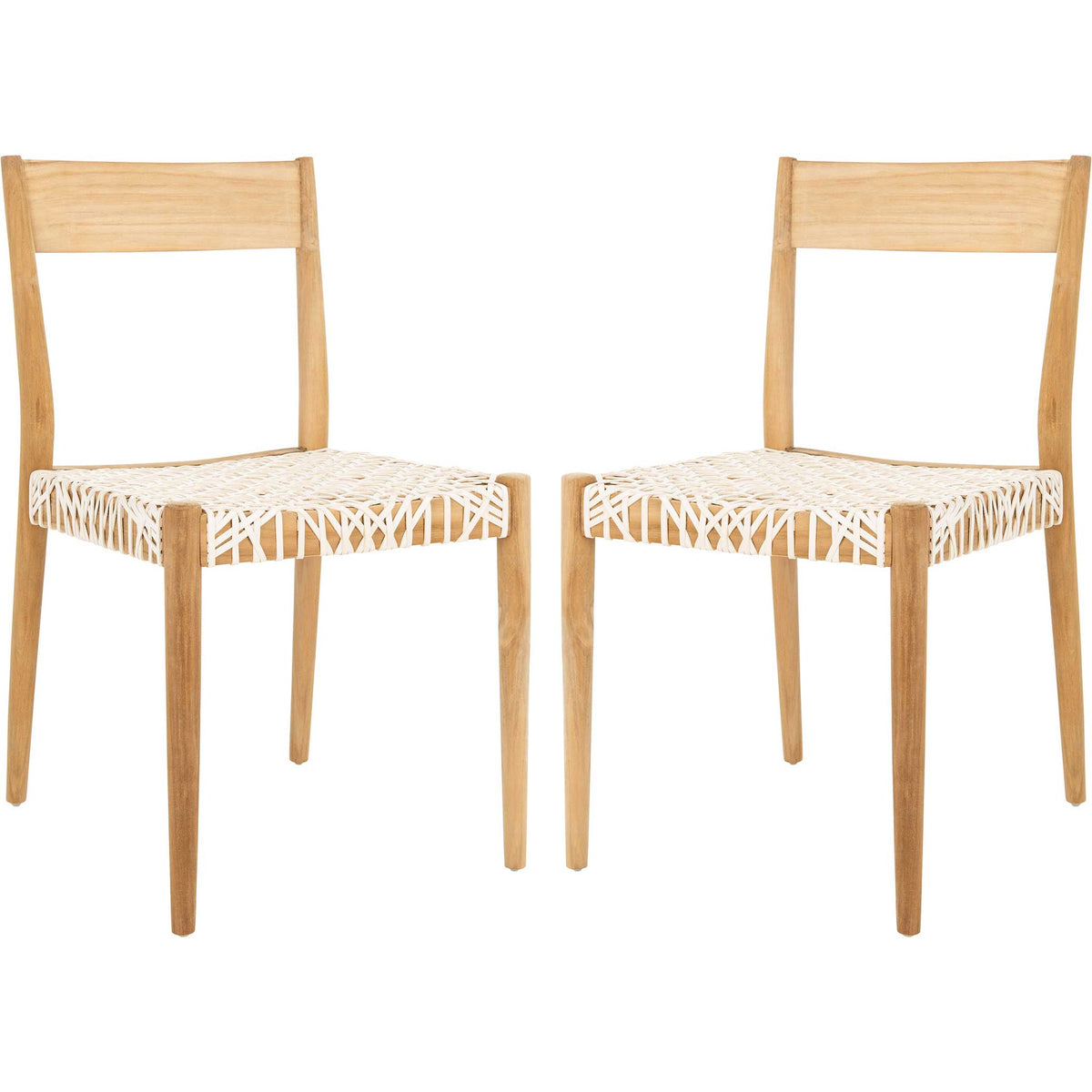 Princess Dining Chair White/Natural (Set of 2)