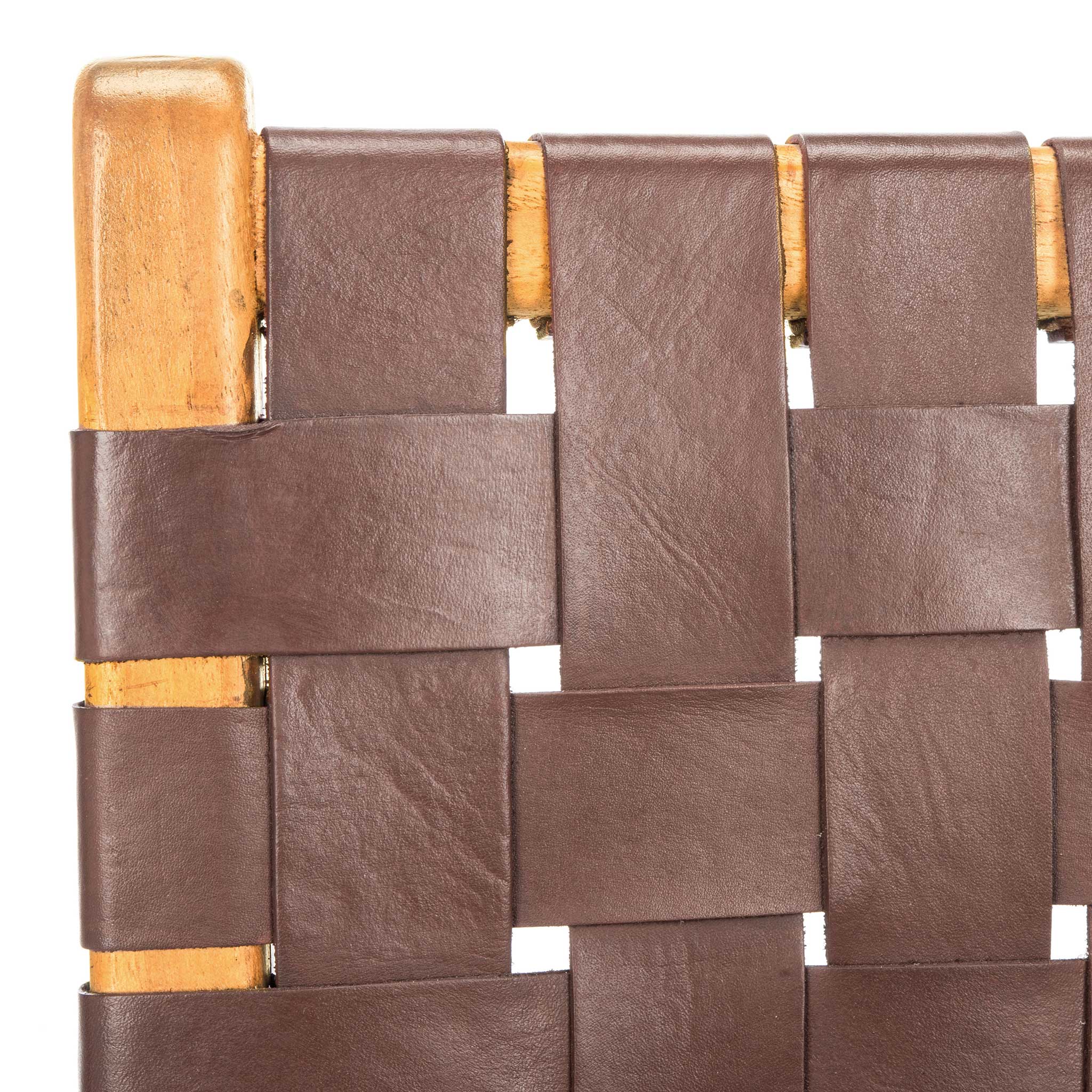 Tara Woven Leather Dining Chair (Set of 2)