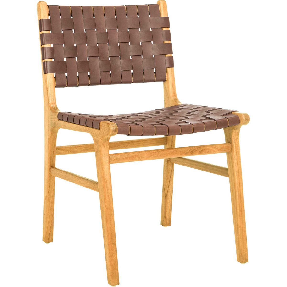 Tara Woven Leather Dining Chair (Set of 2)