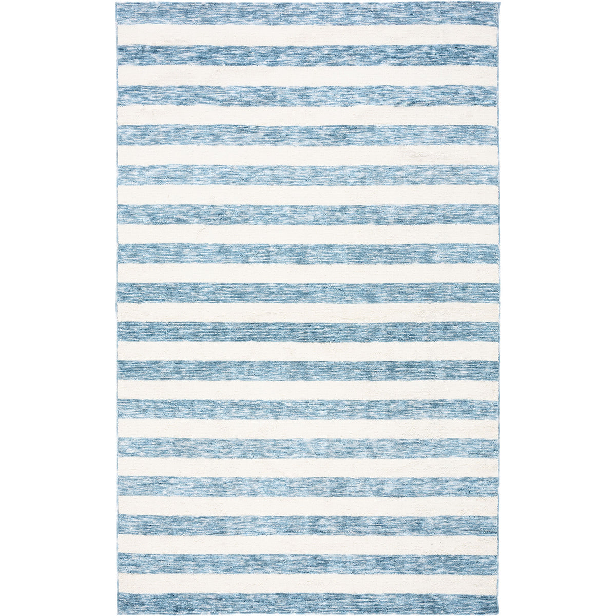 Light blue and ivory stripes lend a breezy coastal look with a soft, low-profile weave || ECR115L-5 || top_studio