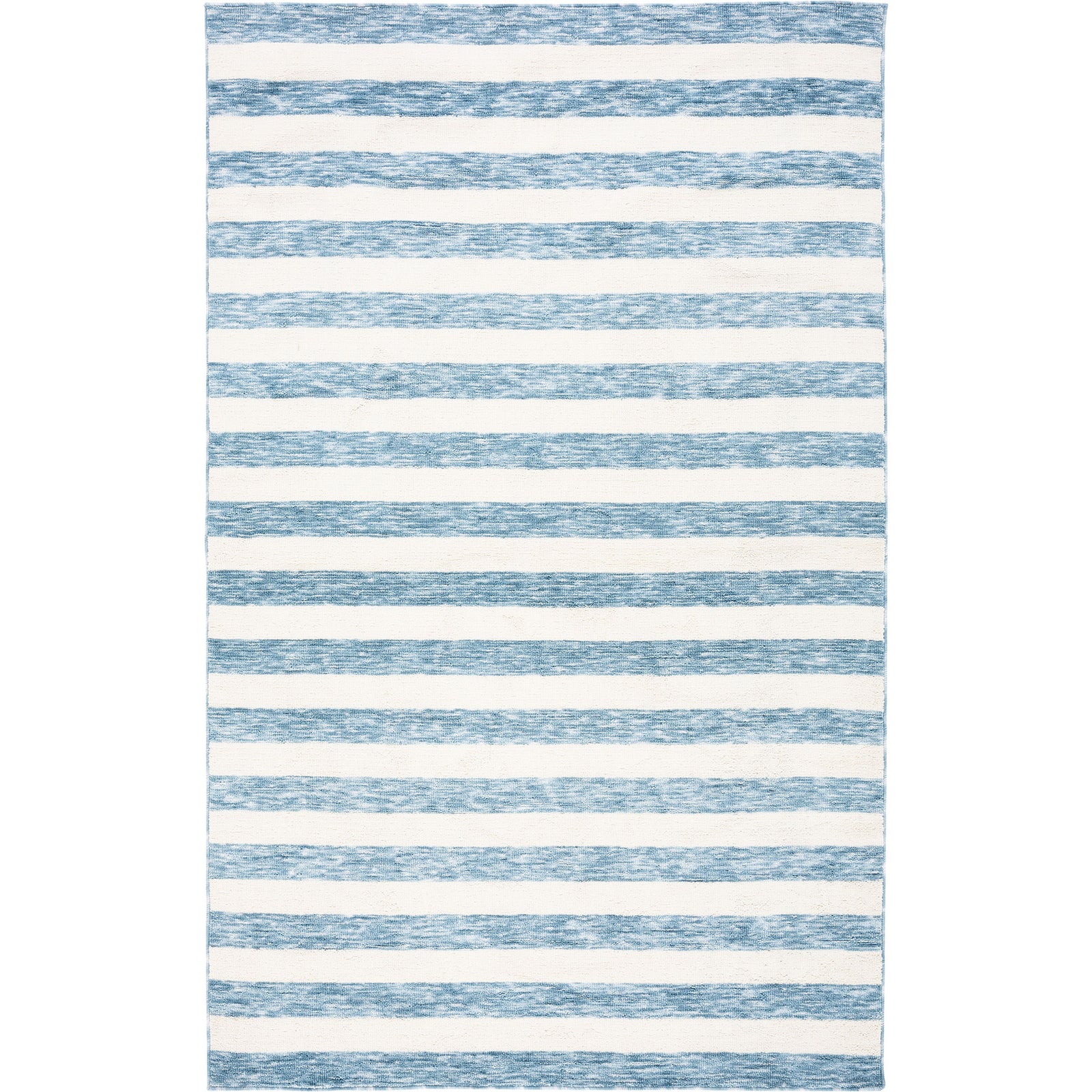 Light blue and ivory stripes lend a breezy coastal look with a soft, low-profile weave || ECR115L-5 || top_studio