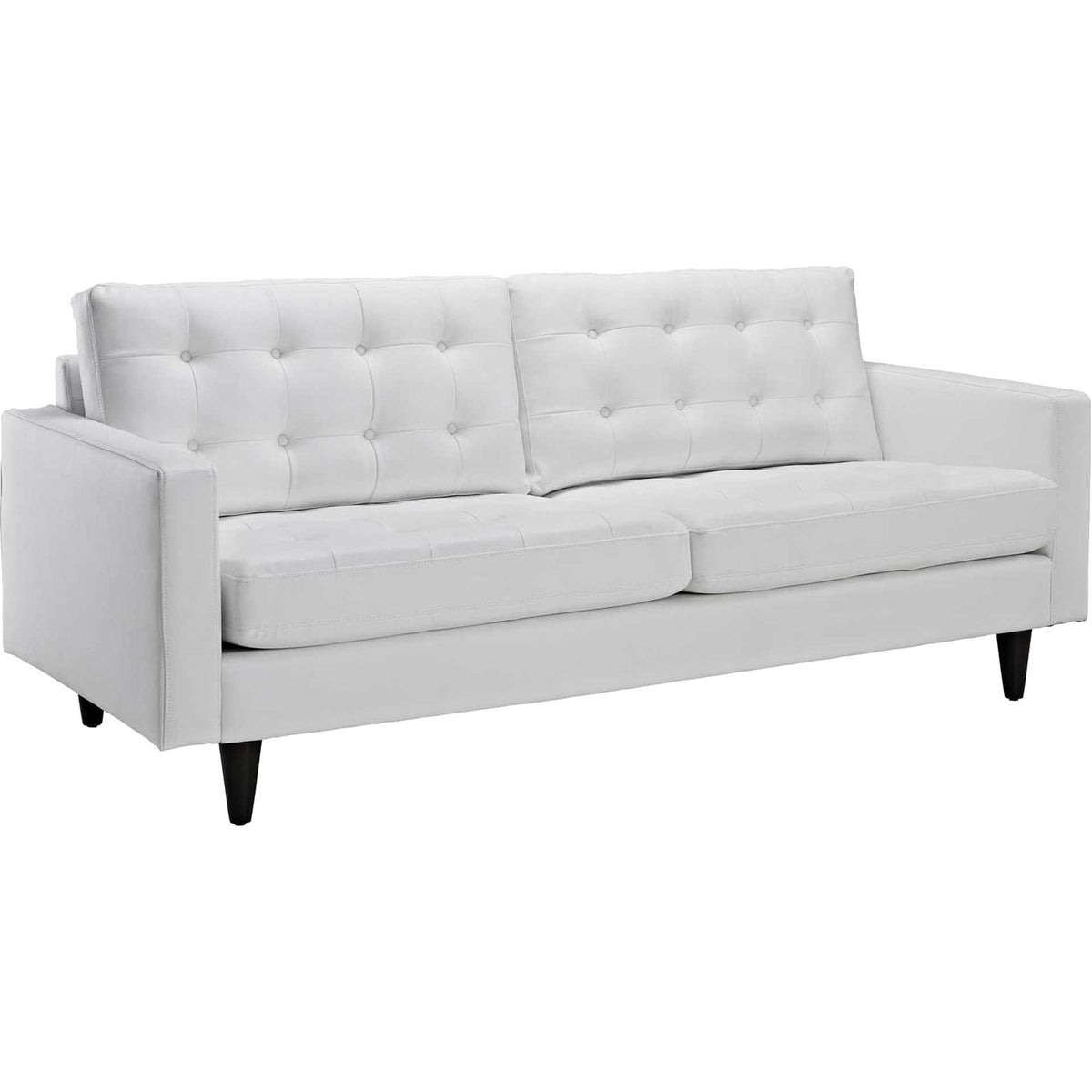 Era Leather Sofa White