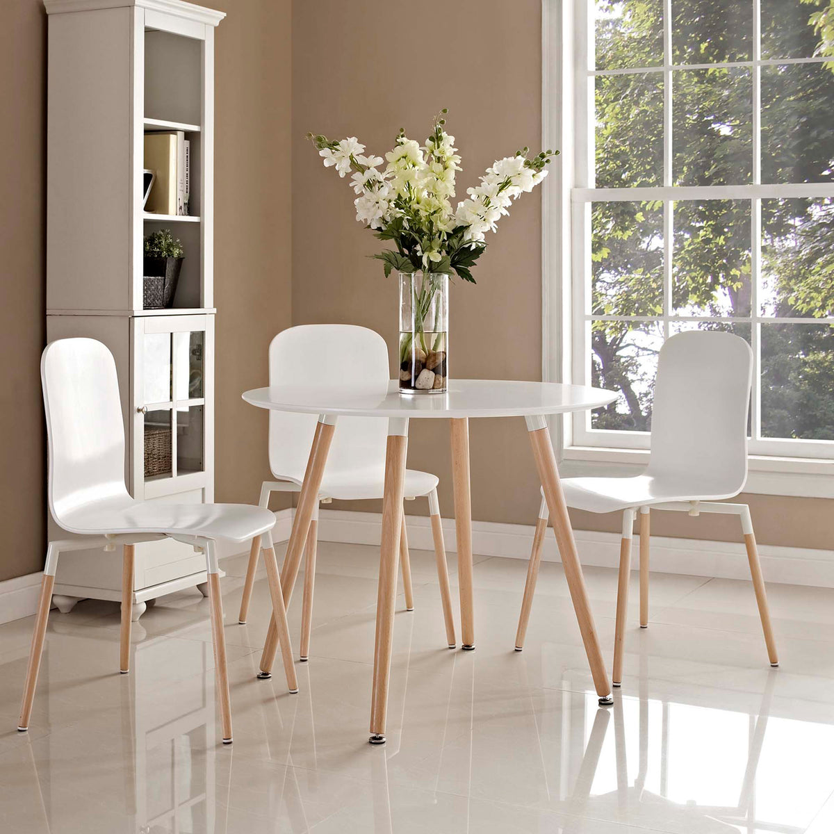 Tracer Circular Dining Table White