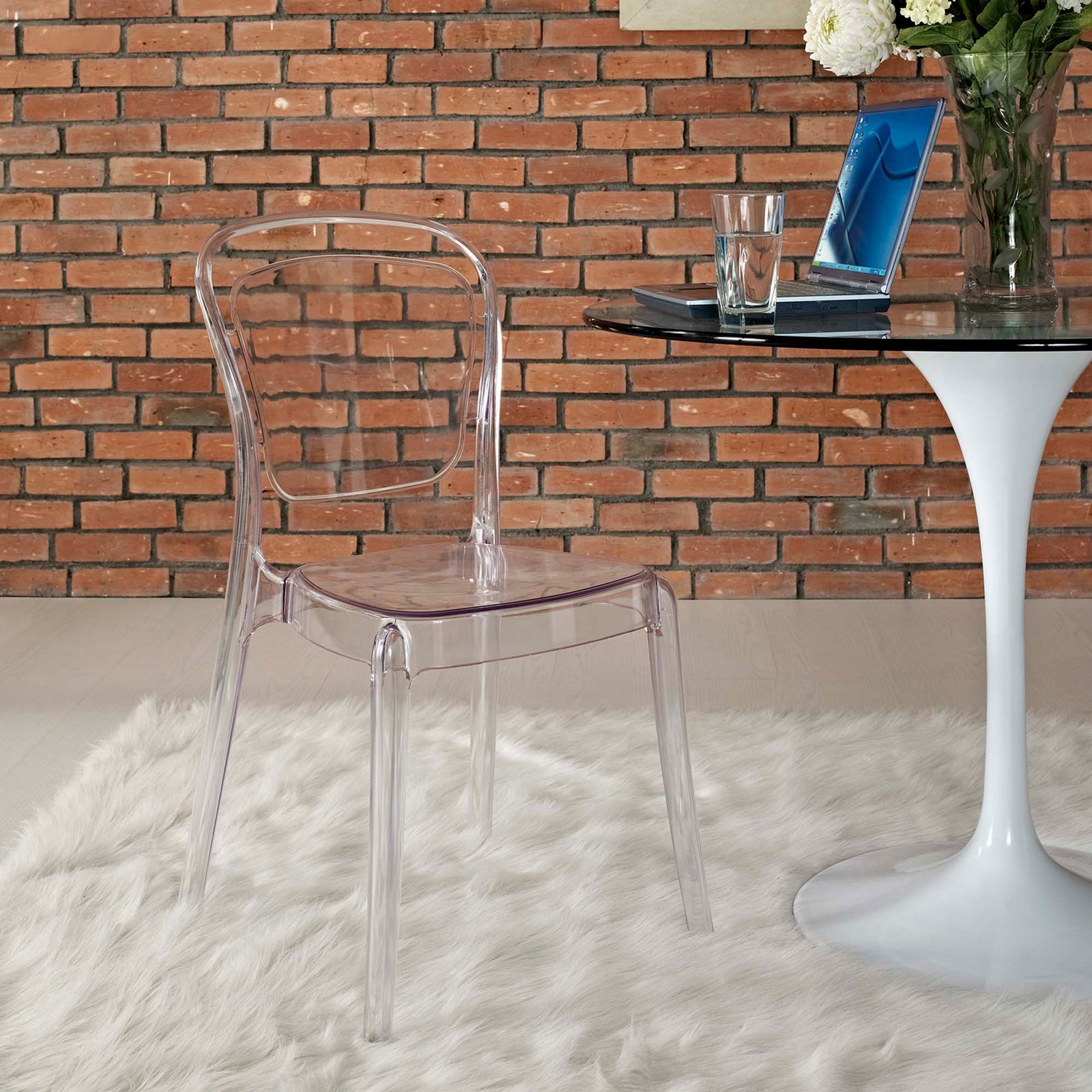 Entron Side Chair Clear
