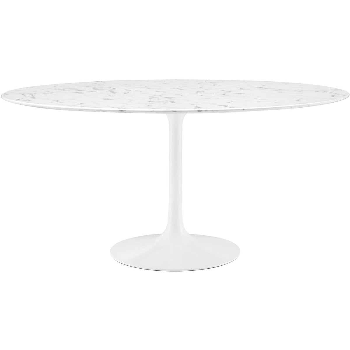 Lipton Round Faux Marble Dining Table White